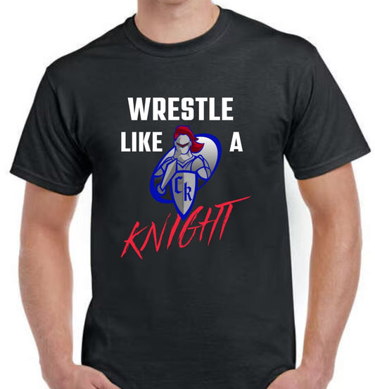 Crestview "Wrestle Like a Knight" Wrestling Tee