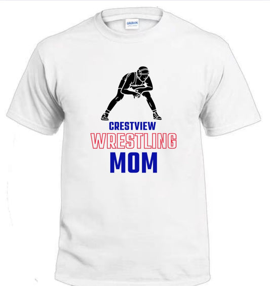 Crestview "Crestview Wrestling Mom" Wrestling Tee