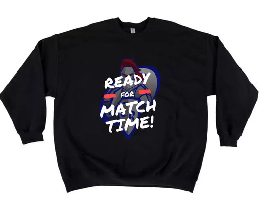 Crestview "Ready for Match Time" Wrestling Crewneck