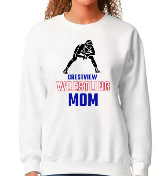 Crestview "Crestview Wrestling Mom" Wrestling Crewneck