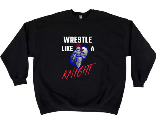 Crestview "Wrestle Like a Knight" Wrestling Crewneck