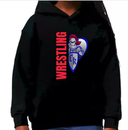 Crestview Youth "WRESTLING RED" Hoodie