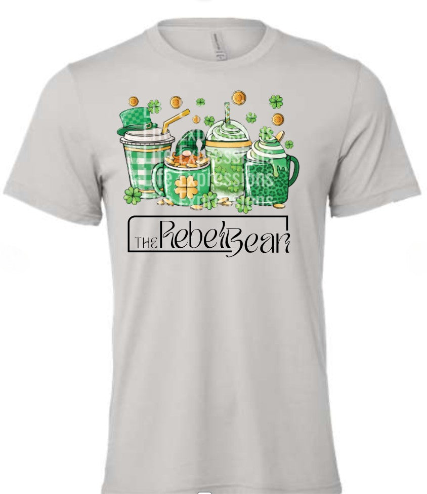 The Rebel Bean  "St. Patty's Coffee" Bella Short Sleeve Tee
