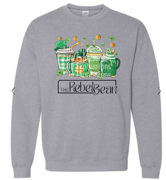 The Rebel Bean "St, Patty's Coffee" Crewneck Sweatshirt
