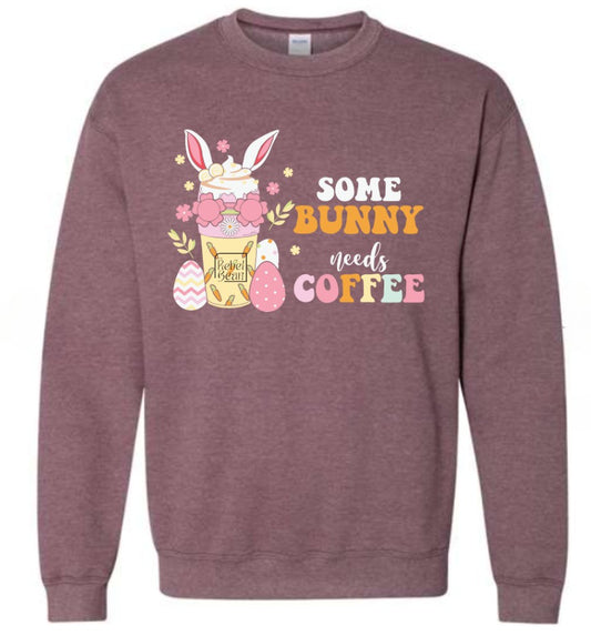 The Rebel Bean "Some Bunny Wants Coffee" Crewneck Sweatshirt