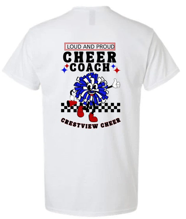 Custom Cheer Coach Tee