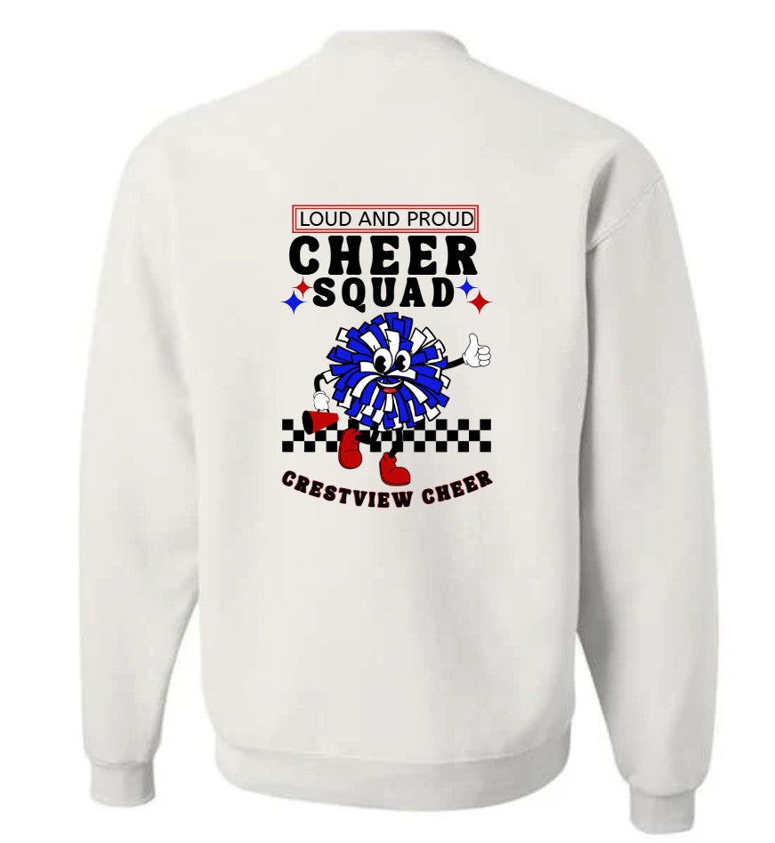 Custom Cheer Squad Crewneck Sweatshirt
