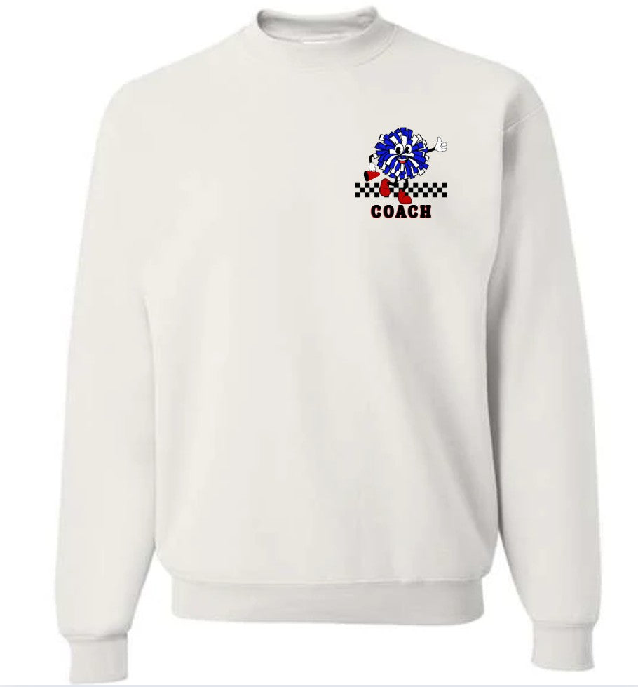 Custom Cheer Coach Crewneck Sweatshirt