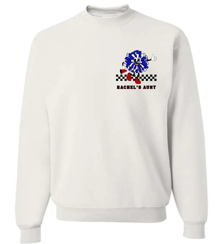 Custom Cheer Aunt Crewneck Sweatshirt