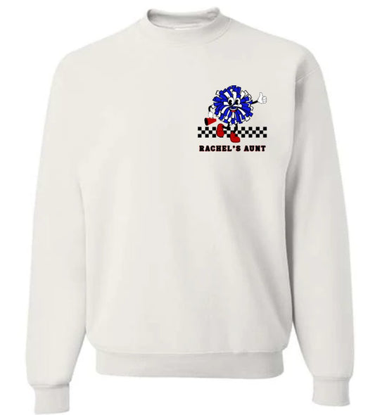 Custom Cheer Aunt Crewneck Sweatshirt