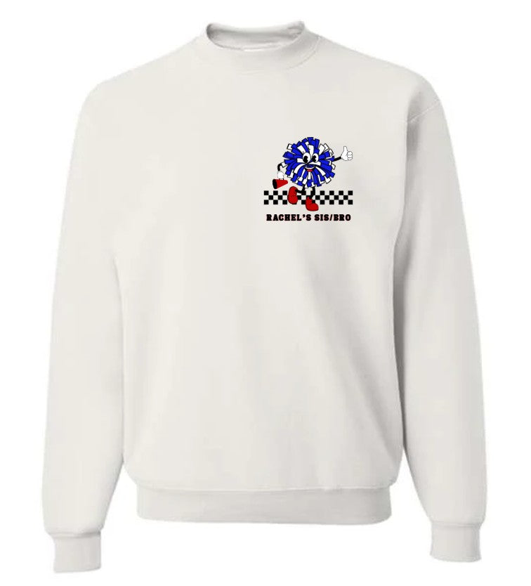 Custom Cheer Sis or Bro Crewneck Sweatshirt