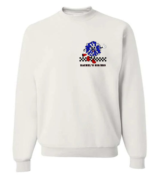 Custom Cheer Sis or Bro Crewneck Sweatshirt