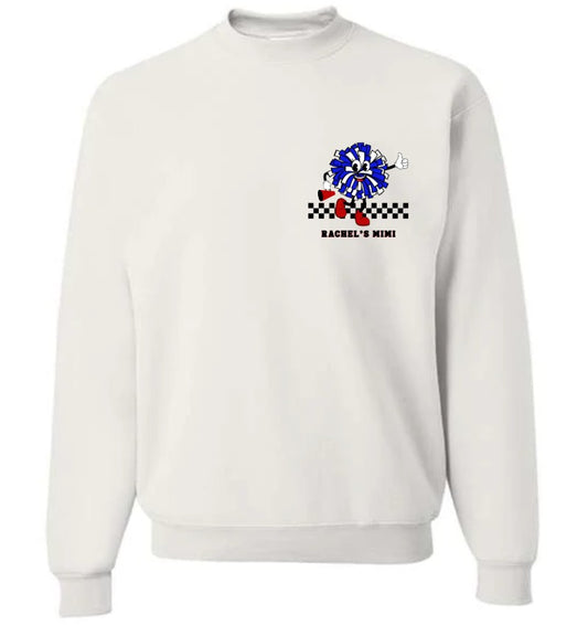 Custom Cheer Grandma or Grandpa Crewneck Sweatshirt