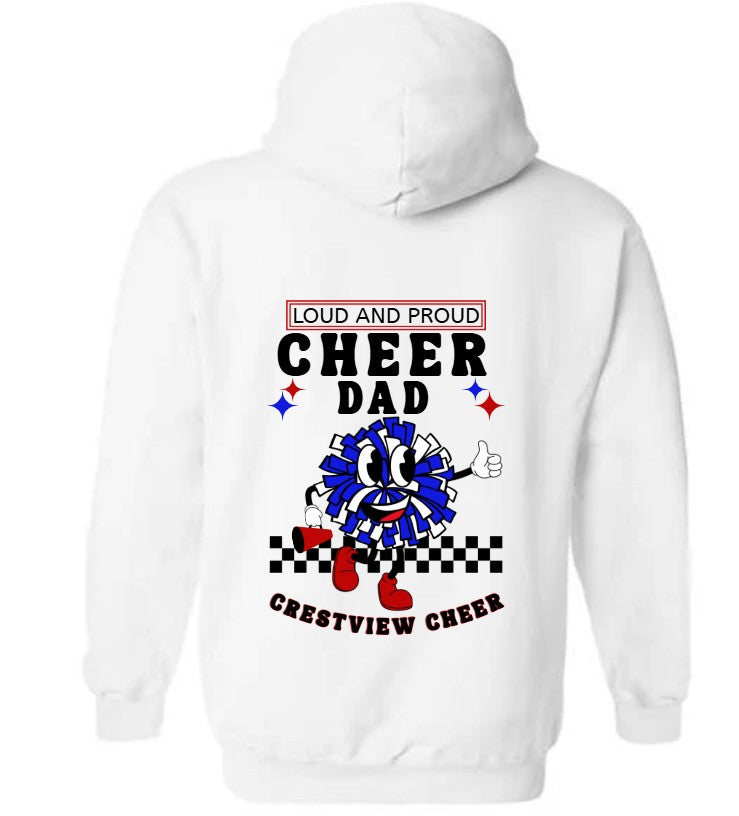 Custom Cheer Dad Hoodie Sweatshirt