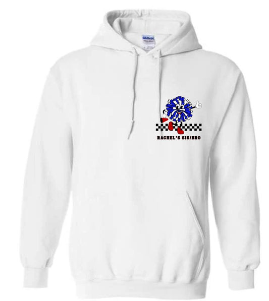 Custom Cheer Sis or Bro Hoodie Sweatshirt