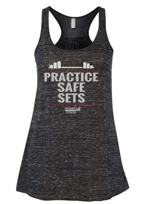 Practice Safe Sets Flowy Racer Back Tank