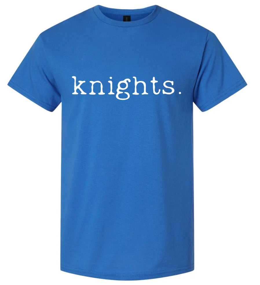 "Knights Trendy Typewriter" Tee Shirt