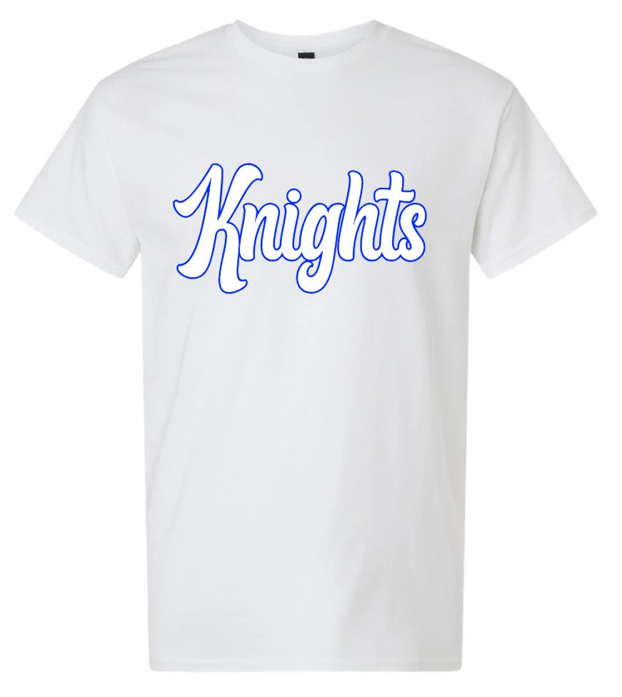 "Knights Cursive" Tee Shirt