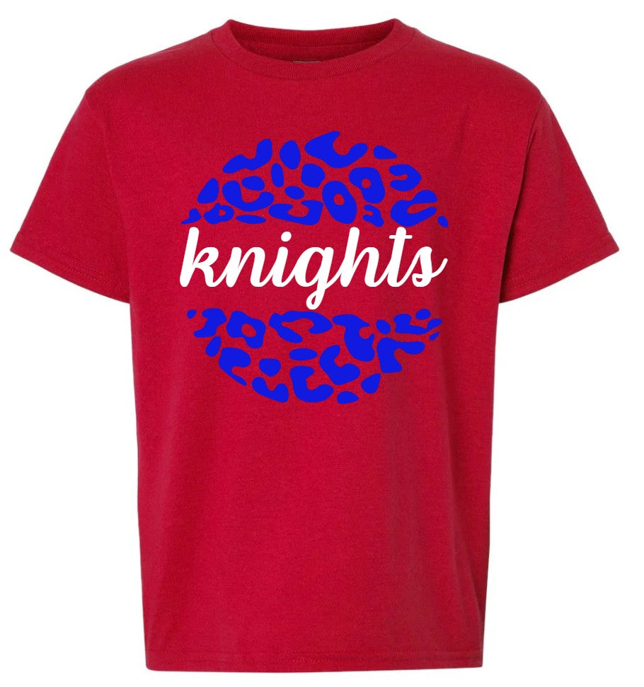 YOUTH "Knights Cheetah Circle" Tee Shirt