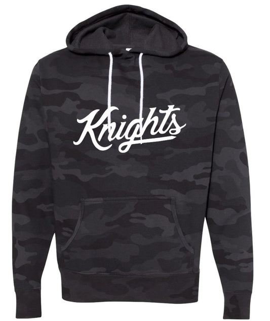 Knights Camo White Helmet Font Hoodie