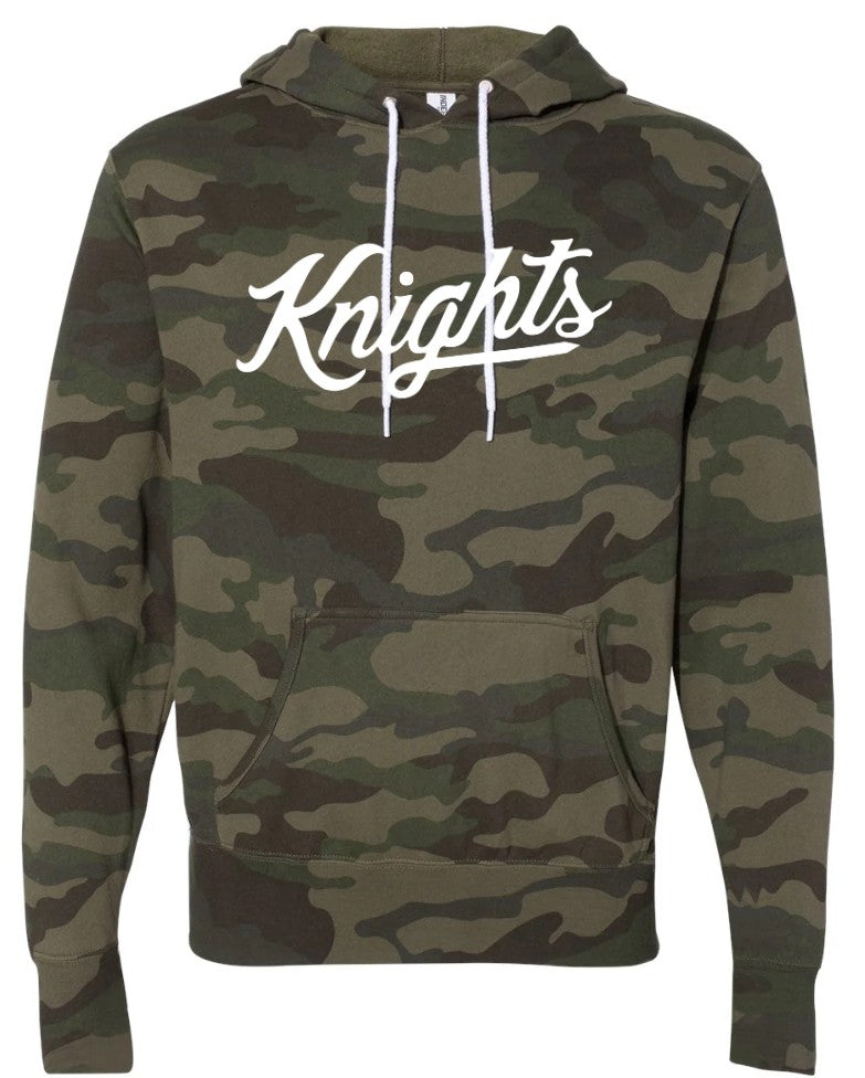 Knights Camo White Helmet Font Hoodie