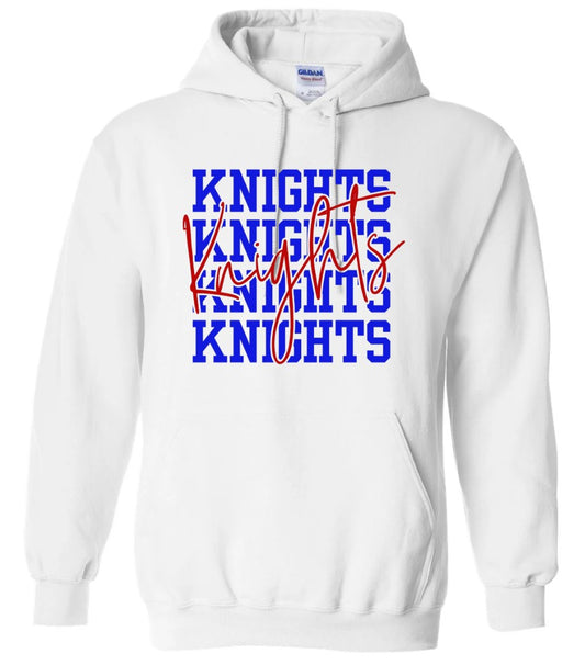 "Knights Repeated Overlay" Hoodie