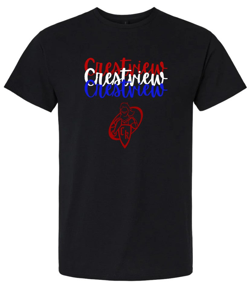 "Triple Crestview Knight" Tee Shirt