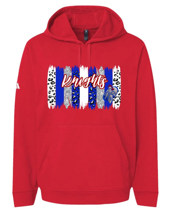 "Knights Leopard Glitter Paint" Adidas Hoodie