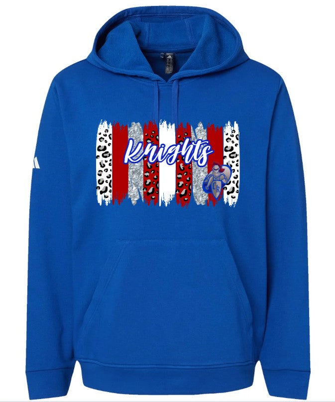 "Knights Leopard Glitter Paint" Adidas Hoodie