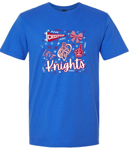 "Let's Go Knights Scramble" Tee Shirt