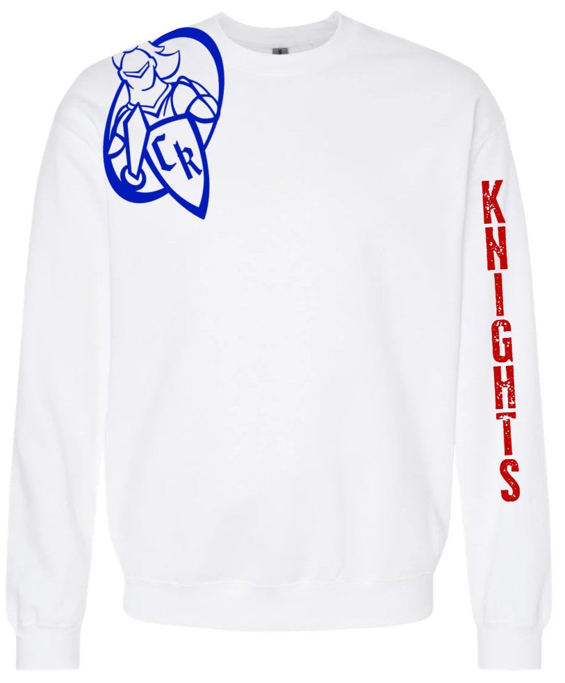 "Knights Shoulder Logo" Crewneck Sweatshirt