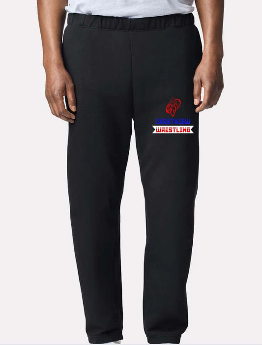 Crestview "CRESTVIEW WRESTLING Lines with Banner" Sweatpants with Pockets