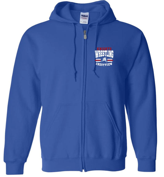 Crestview FEMALE Wrestling Full Zip Hoodie