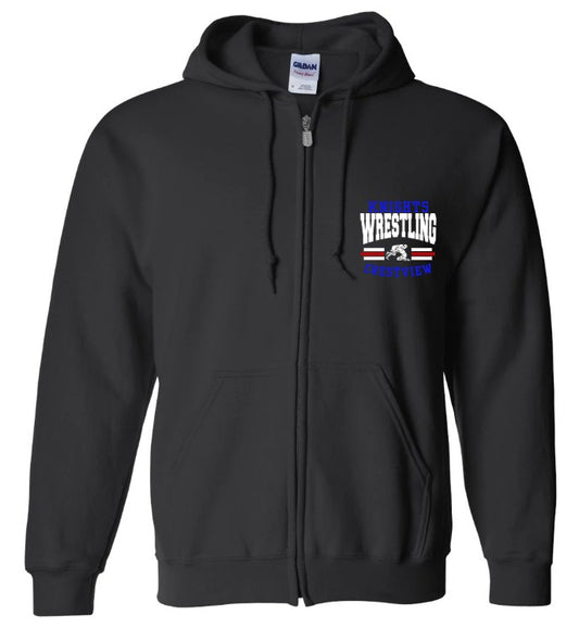 Crestview MALE Wrestling Full Zip Hoodie