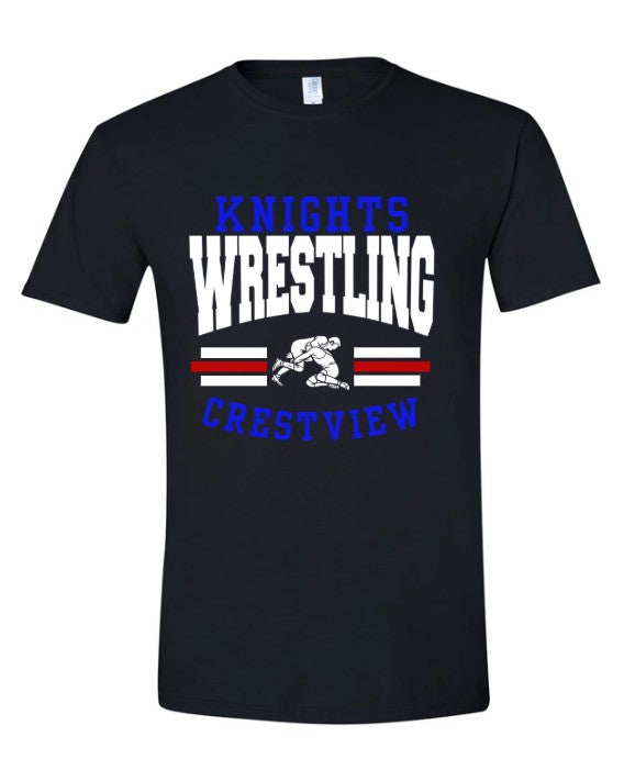 Crestview "Knights MALE Wrestling" Wrestling Tee