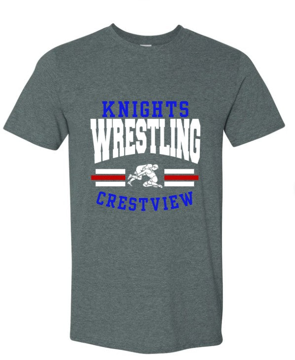 Crestview "Knights MALE Wrestling" Wrestling Tee