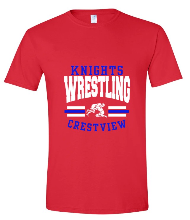 Crestview "Knights MALE Wrestling" Wrestling Tee