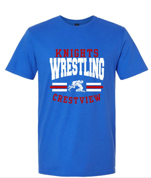 Crestview "Knights MALE Wrestling" Wrestling Tee