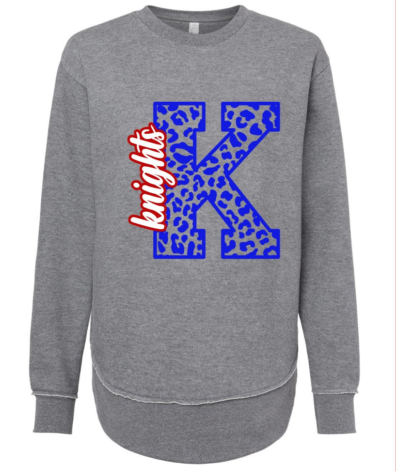 Crestview "Cheetah K" Women's  Crew Sweatshirt