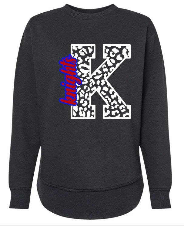 Crestview "Cheetah K" Women's  Crew Sweatshirt