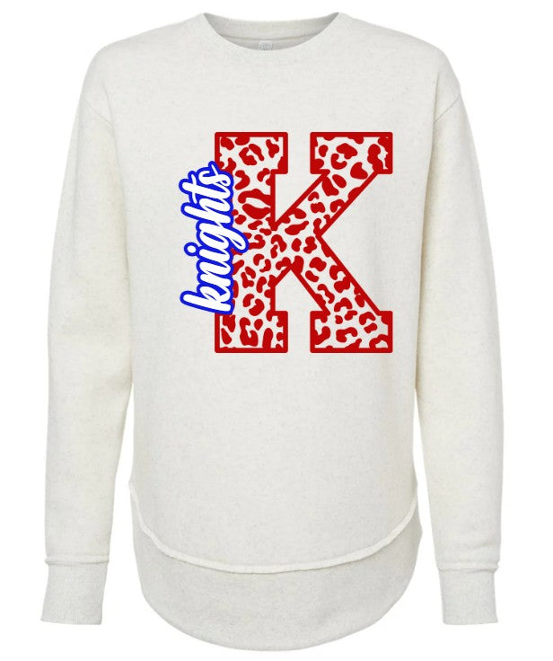 Crestview "Cheetah K" Women's  Crew Sweatshirt