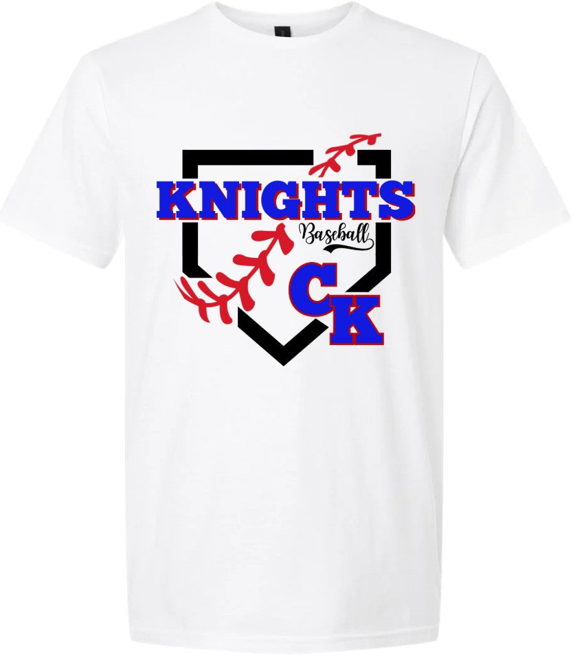 Crestview "Knights Baseball Plate CK" Tee