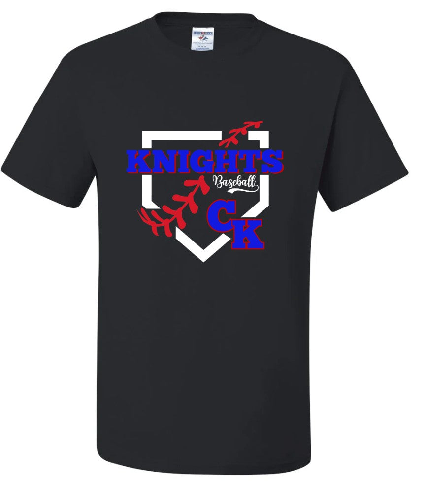 Crestview "Knights Baseball Plate CK" Tee