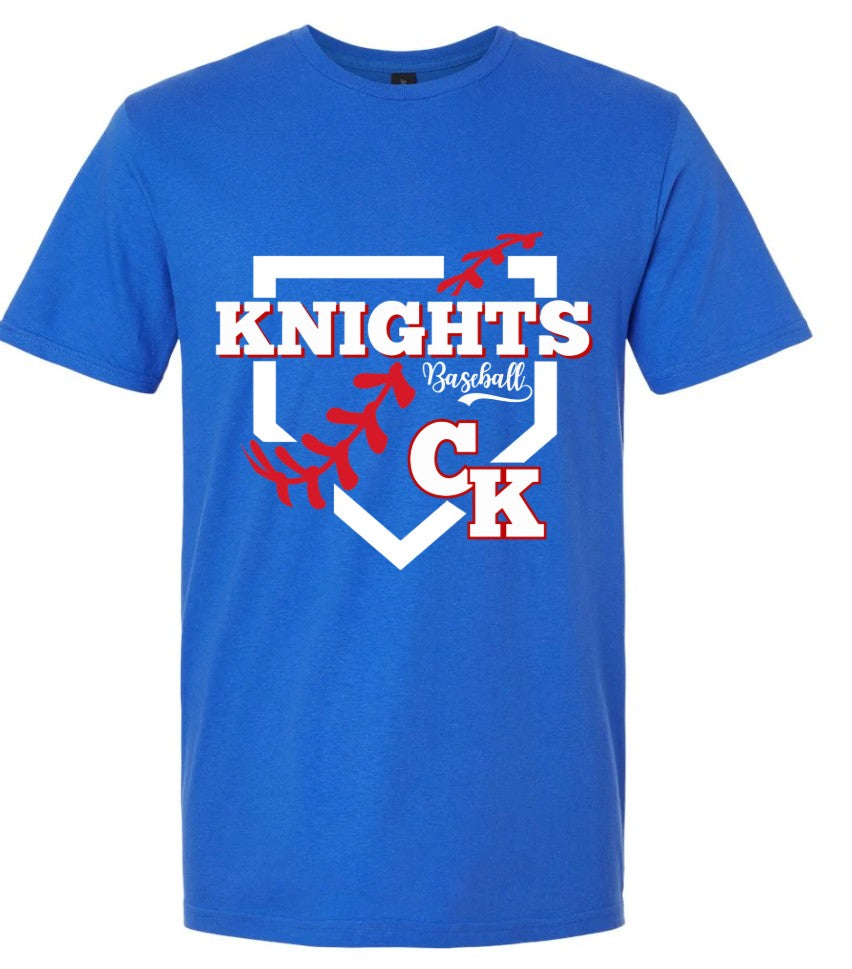 Crestview "Knights Baseball Plate CK" Tee