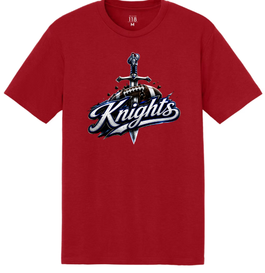 "Knights Sword Through Football" Tee