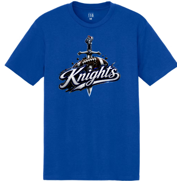 "Knights Sword Through Football" Tee