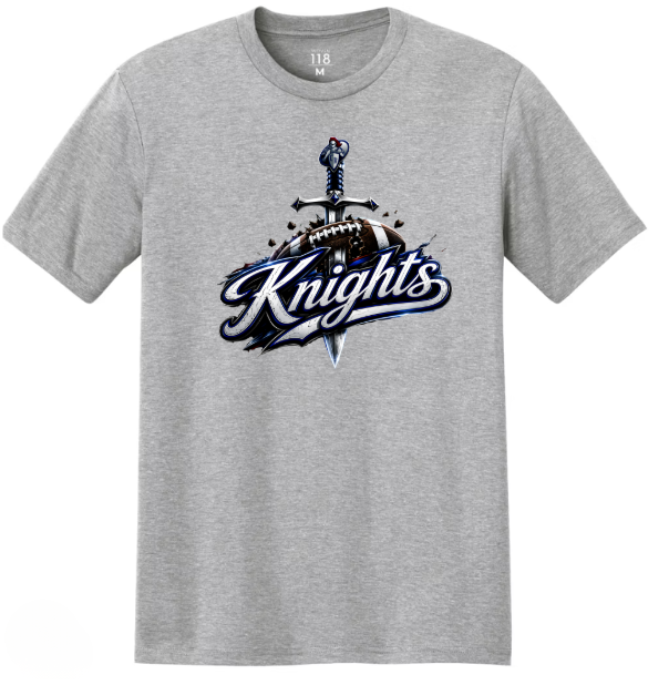 "Knights Sword Through Football" Tee