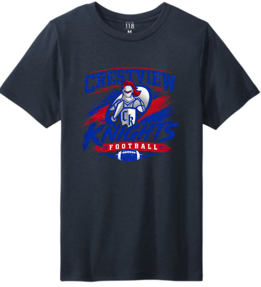 “Defend the Blue and Red Crestview Knights Football” Tee