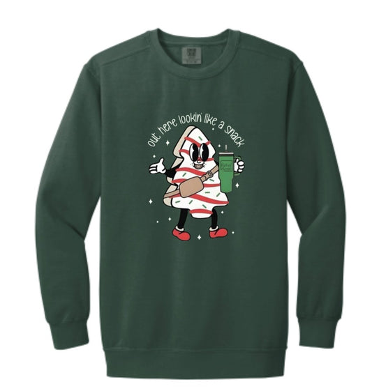 The Rebel Bean "Christmas Tree Cake" Crewneck Sweatshirt