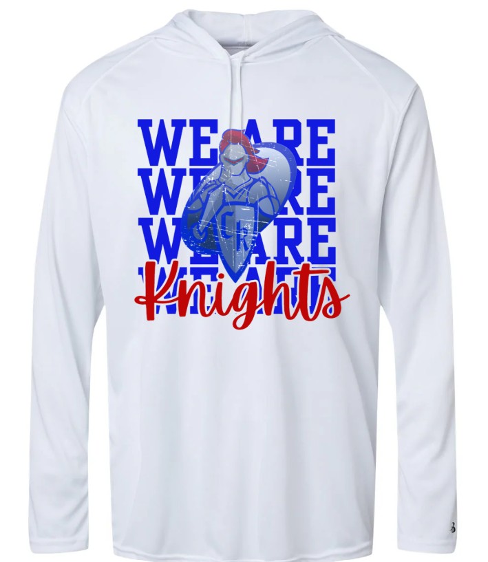 "We Are Knights" Long Sleeve Hooded Tee
